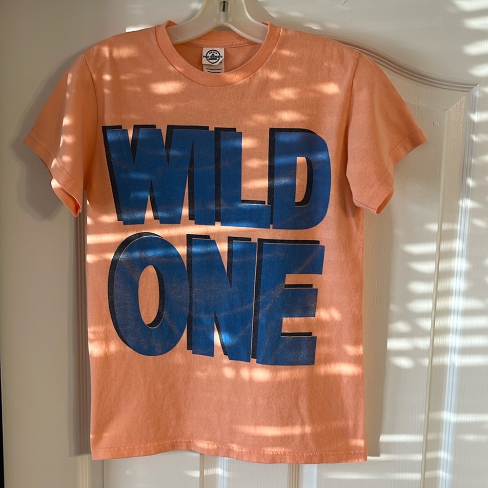 Delta Pro Weight: Tangerine, T-Shirt; 100% Soft Cotton. Wild One! Sz Small